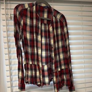 SPLENDID Plaid Button-Up Shirt